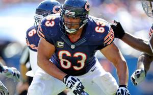 Roberto Garza (C), solid veteran and leader of the Bears OL